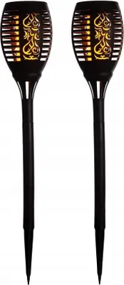 Immagine prodotto di Torcia solare Galicia LED 49,5 cm - 2 pezzi con effetto fiamma per il giardino e la terrazza