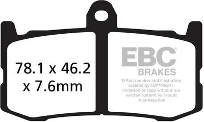 Produktbild von GPFAX491HH EBC  Extreme Pro Rennbremsbeläge