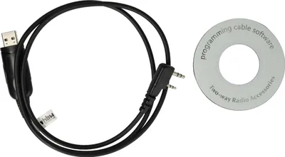 Produktbild von vhbw USB Programmierkabel kompatibel mit Kenwood TK-430, TK-388G, TK-431 Funkgerät, schwarz