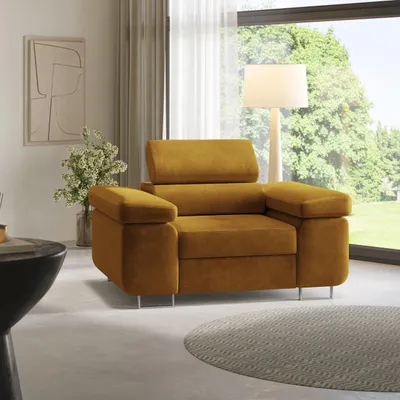 Produktbild von Masseno Polstersessel CALVO M, Loungesessel ergonomisch, Gelb