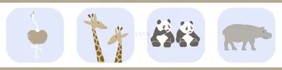 Immagine prodotto di ESTAhome Carta da parati animali azzurro - 175803 - 5 m x 13,25 cm