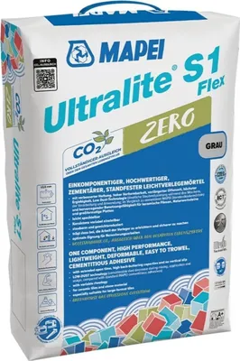 Produktbild von MAPEI® ULTRALITE S1 FLEX ZERO Leichtflexklebemörtel GRAU 15 kg