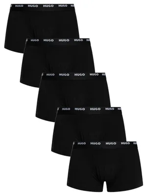 Produktbild von HUGO 5er-Pack Boxershorts aus Baumwollstretch, Schwarz L