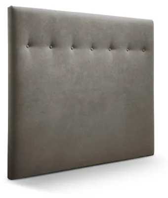 Kopfende aus Holz, gepolstert, 160x120x6 cm, Metallic