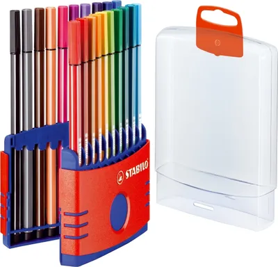 Produktbild von Fasermaler Pen 68 ColorParade Kunststoffbox mit 20 Stiften Packung mit 10 Stück