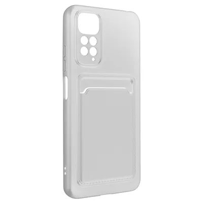 Immagine prodotto di Avizar, custodia in silicone con portacarte per Xiaomi Redmi Note 11 / Note 11s, colore bianco