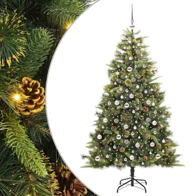 Immagine prodotto di Albero di Natale artificiale pieghevole con pigne, altezza 210 cm
