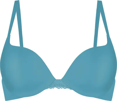 Produktbild von Sloggi Wow Lace WHU mit Bügel Damen BH Push Up, Größe: 70B, Farbe: Provincial Blue