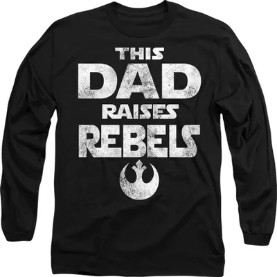 Produktbild von Star Wars - "Dad Raises Rebels" T-Shirt für Herren/Damen Uni - Vatertag TV14693 (S) (Schwarz)