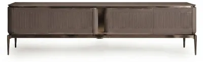 Produktbild von TV Lowboard Modern MDF Marmormuster Fernsehtisch Wohnzimmer