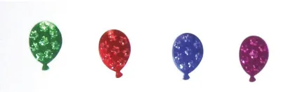 Image de Confettis Decopatch, ballons colorés, le tout dans une boîte refermable