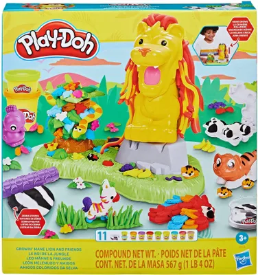 Immagine prodotto di Play-Doh Leo Mane & Friends, set a tema animale per bambini e bambine, giocattolo per bambini