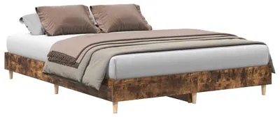 Obrázok produktu pre vidaXL Rám postele bez matraca údený dub 140x200 cm materiál na báze dreva