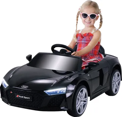 Produktbild von Actionbikes Motors Audi R8 4S Spyder | Kinder Elektro Auto mit Fernbedienung - LED - USB - MP3 - Hupe - 2 x 12 V 30 Watt Motor - ab 3 Jahre (Schwarz)