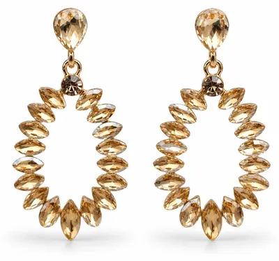 Produktbild von Ohrringe Orhhänger tropfenform Farben  Cat-Eye Stones Sweet7.Farbe:Beige