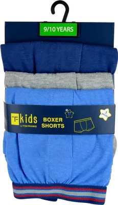 Obrázek produktu pro Tom Franks - Chlapecké boxerky "T-Kids" 1441 (128) (Námořnická modrá/šedá/modrá)