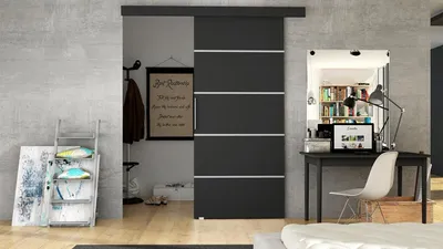 Obrázek produktu pro Posuvné dveře MIRAN 3 - 70 cm, černé