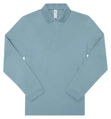 Image de B&C - Chemise « My Polo 210 » pour hommes/femmes Unie Manches longues LT5792 (L) (Bleu Amalfi)