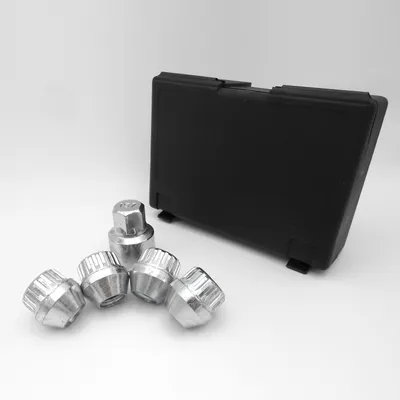 Produktbild von Felgenschloss-Muttern offen M12x1.25 24mm Kegelbund 60° SW17 Radschloss für