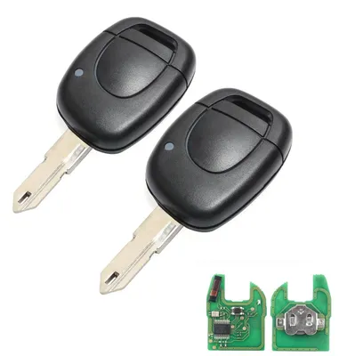 Zdjęcie produktu dla Solidchoice - Etui na kluczyk samochodowy do samochodów Renault Clio i Kangoo z chipem 433MHz (2 sztuki)