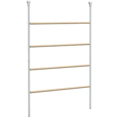 Produktbild von Sitzstange für Hühner – Hühnerleiter – Hühnergestell – Hühnerstall/Hühnergestell – Geeignet für 4–6 Hühner – Maße: 140 x 86 x 2,5 cm – Naturholzfarbe