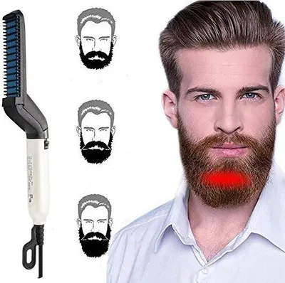 Produktbild von Voarge -Bart -Glättermänner Männer, schneller Glättchenkamm, multifunktionales Haar Locken Com Com Com Crirzy Hair, DIY Flexible Modellierung