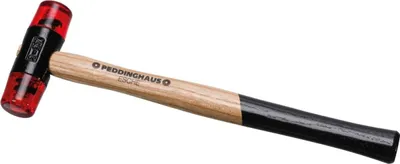 Produktbild von Peddinghaus Plastikhammer 40 mm - 550 G - Rote Schlagköpfe, 5334020040