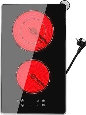Obrázok produktu pre Indukčná varná doska s 2 platňami – 28 cm – hliník – 2 ovládače – časovač – dotykové ovládanie – 3200 W