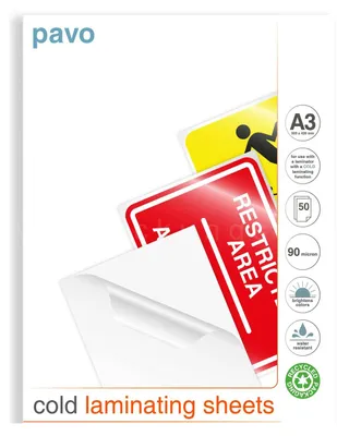Produktbild von 50x Kaltlaminierfolien A3 310x420mm 90 mic Hochglanz