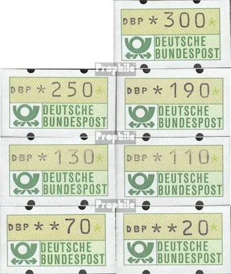 Produktbild von Briefmarken BRD (BR.Deutschland) 1981 Mi ATM1 Satz 2 (kompl.Ausg.) FDC Automatenmarke