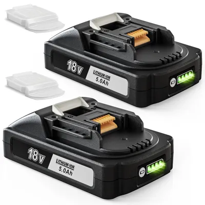 2er-Pack 18V 5,0Ah Li-Ionen-Akku für Makita BL1860B