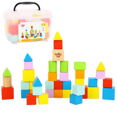 Produktbild von TOOKY TOY Holzblock-Set 39 Elemente