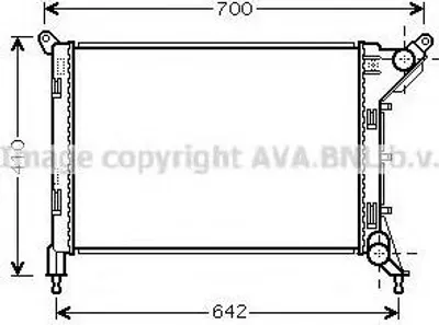 Produktbild von PRASCO BW2310 Kühler Wasserkühler Motorkühler für MINI Schrägheck (R50, R53) Cabrio (R52)