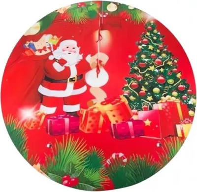 Produktbild von Verk 26188 Weihnachtsbaumdecke 120 cm, rot, Muster 5
