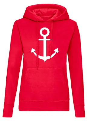 Produktbild von Damen Hoodie Anker Motiv Maritimer Kapuzenpullover für Freizeit Mode
