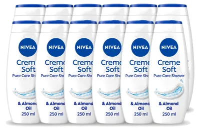 Image de 12 x Crème douche hydratante riche NIVEA - 250 ml - Pack économique - 12 pièces