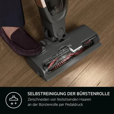 Produktbild von AEG CLEAN 5000 Akku-Staubsauger kabellos / Akku-Laufzeit: bis zu 50 Min. /  Farbe: Ebony Black AS52B21OKO Black