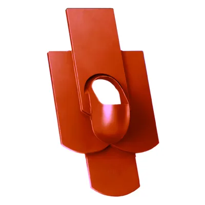 Produktbild von Venduct Grundplatte DN 110 für Bibereindeckungen Vierfachbiber 18/38cm für Doppeldeckung rot