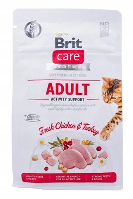 Produktbild von Comida para gato Brit Care Grain Free Activity Support Adulto Pollo Pavo 400 g