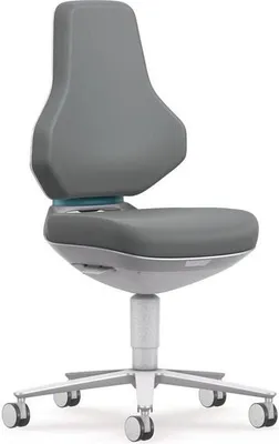 Produktbild von Arbeitsdrehstuhl TEXON Rollen Skintec grau 450-620 mm