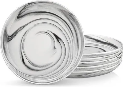 Immagine prodotto di Servizio di piatti in porcellana per 6 persone, 25 cm, grigio