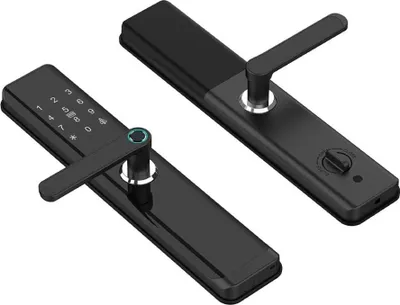 Produktbild von Zutrittskontrollsystem, Elektronischer RFID-Türgriff, 13,56 MHz Karte, Fingerabdruck, Passwort, Elegantes Smart-Türschloss SecureEntry-HL300