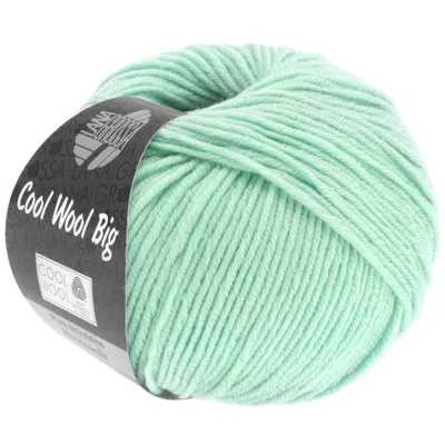 Produktbild von Lana Grossa Cool Wool Big 50 g pflegeleichtes Strickgarn aus extrafeiner Wolle 120 m Farbe 978 - Pastellgrün