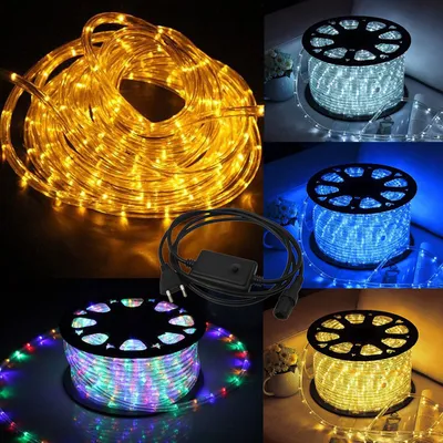 Image de VINGO LED Tuyau lumineux Tuyau lumineux - 10/20/30/40/50M - Intérieur/Extérieur - IP44 - Chaîne lumineuse Bande lumineuse Lumière