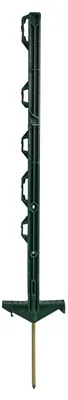 Produktbild von horizont Kunststoffpfahl ranger® 71 cm – Weidezaunpfahl mit stabilen Ösen, 58 cm über Boden, Doppeltritt, 20 Stück, grün