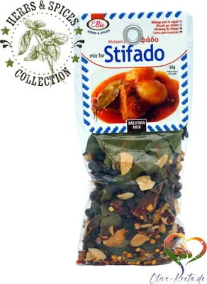 Produktbild von ELLIE 14141 Mischung für Zwiebel-Eintopf (Stifado) 50g von Kreta