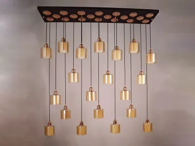 Produktbild von Deckenlampe Kronleuchter Deckenleuchter Lüster Leuchte Modern Gold