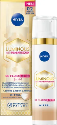 Produktbild von Nivea Luminous 630 Anti-Pigment Spots CC Fluid SPF 30 for Medium Skin Tones