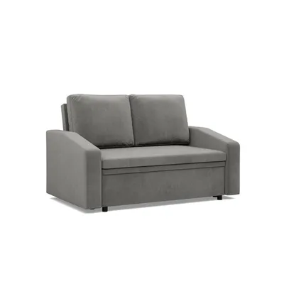 Produktbild von Sofa mit Schlaffunktion NEO, Wohnzimmer Sofa 2-Sitzer 148x87cm, Hellgrau