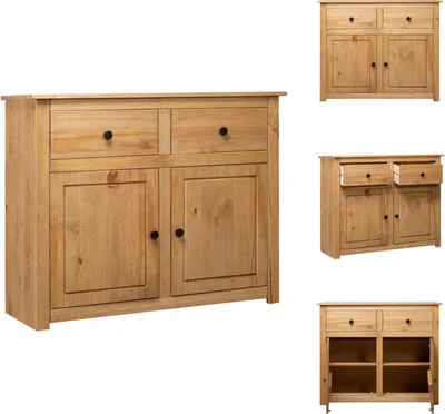 Obrázok produktu pre vidaXL Príborník 93x40x80 cm borovica Panama - Príborníky